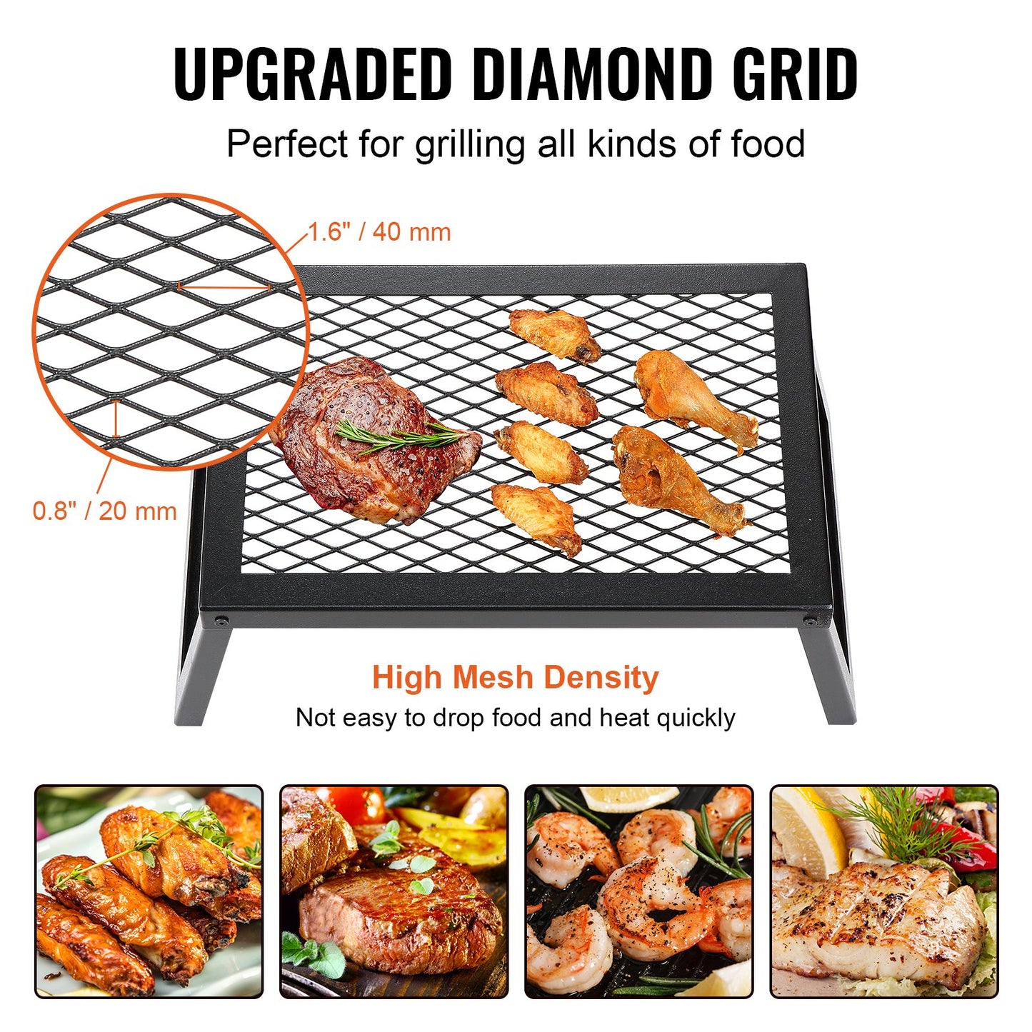 BBQ Gills Holzkohlegrill Klappgrill 458 X 305 X 205 Mm, Tischgrill Tragbarer Reisegrill 6 Kg Belastbar, Outdoor Faltbar Picknickgrill Campinggrill Schwarz 300 ℃, Für Terrasse, Camping, Party