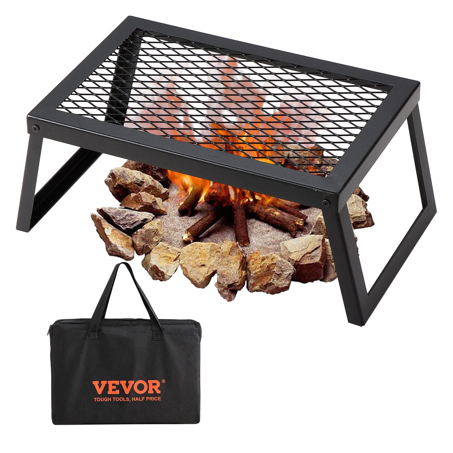 BBQ Gills Holzkohlegrill Klappgrill 458 X 305 X 205 Mm, Tischgrill Tragbarer Reisegrill 6 Kg Belastbar, Outdoor Faltbar Picknickgrill Campinggrill Schwarz 300 ℃, Für Terrasse, Camping, Party